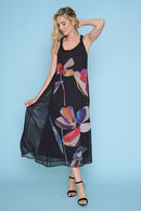 Sleeveless Flared Long Dress