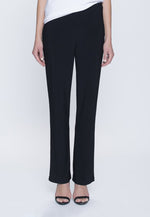 Stretchy Pull-On Straight Leg Pant in black by Picadilly Canada