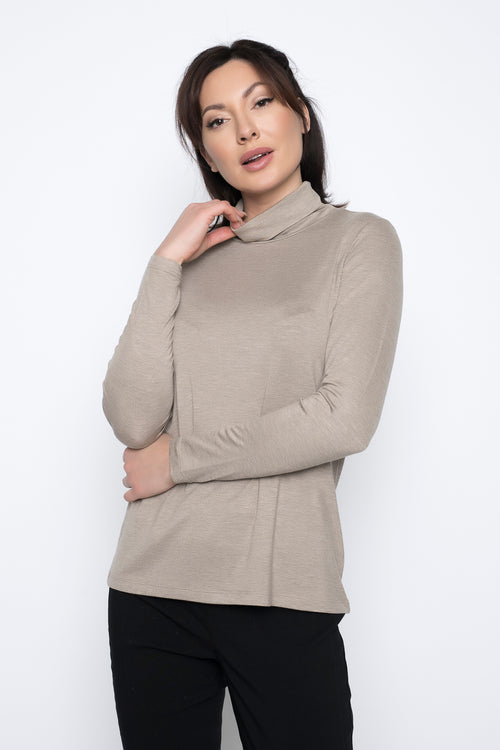 Long Sleeve Turtle Neck Top by Picadilly Canada
