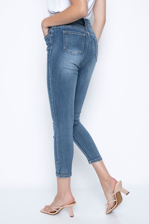 Stone Embellished Jeans by Picadilly Canada