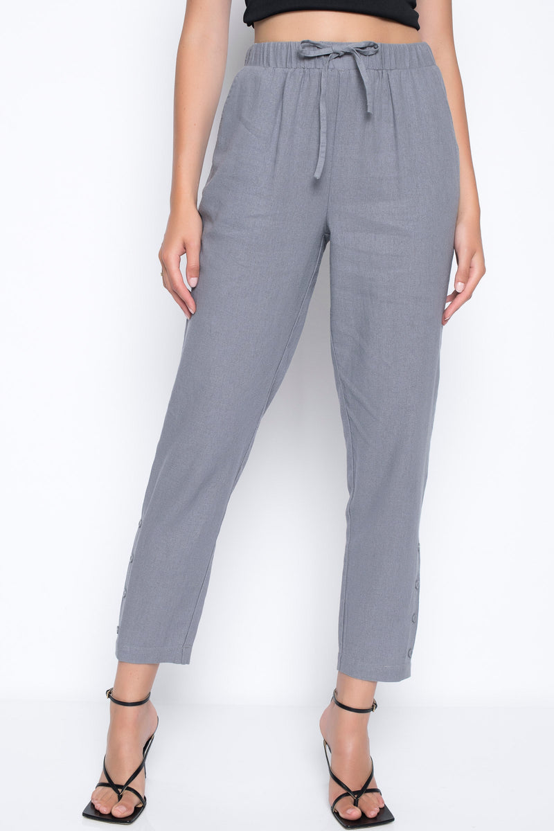 Products Pull-On Slim Pants With Buttons by Picadilly Canada