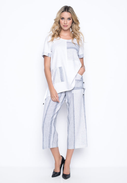 outfit featuring the Wide Leg Pants With Pockets by Picadilly Canada