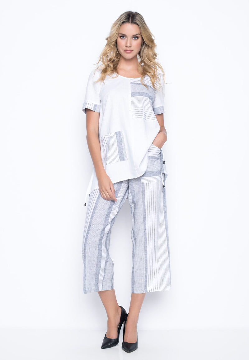 outfit featuring the Wide Leg Pants With Pockets by Picadilly Canada