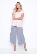 Drawstring Wrap Pants in pebble grey by Picadilly Canada