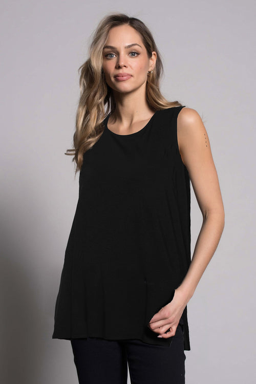Curved Hi-Low Hem Tank by picadilly canada