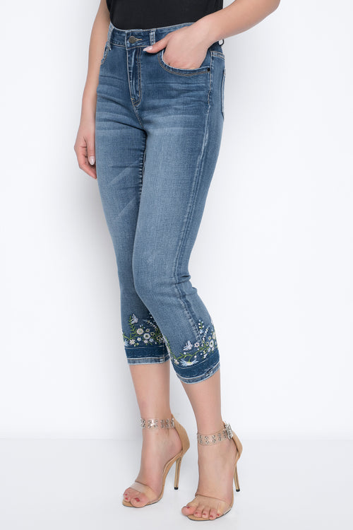 Embroidered Jeans by Picadilly Canada