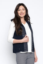 Zip- Front Quilted Sweater Vest by Picadilly Canada