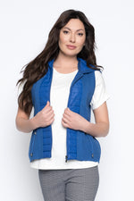 Zip- Front Quilted Sweater Vest by Picadilly Canada