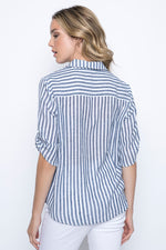 Stripe Blouse by Picadilly Canada