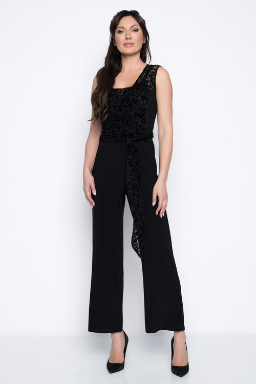 Sleeveless Waist Tie Jumpsuit by Picadilly Canada