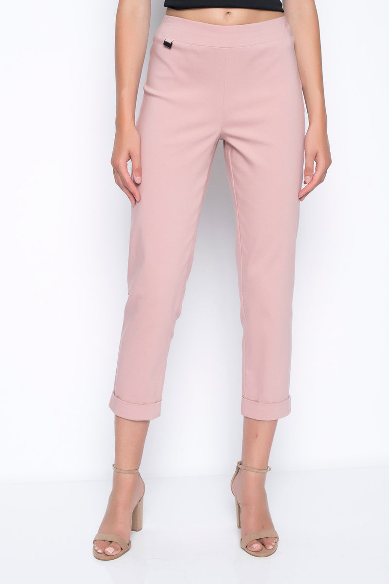Cuffed Ankle Pants in rose cloud