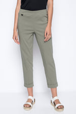 Cuffed Ankle Pants in sage